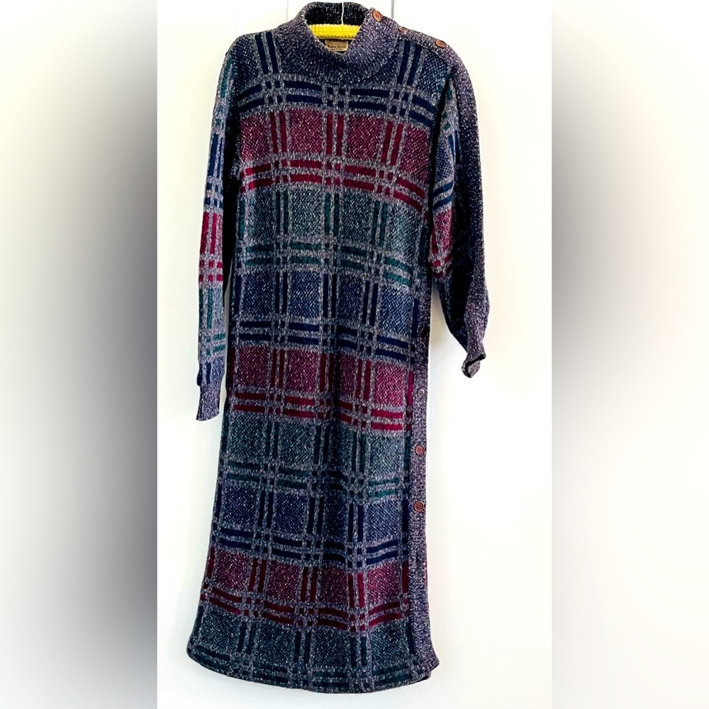 Missoni Vintage Asymmetrical Sweater Dress 1970’s… - image 1